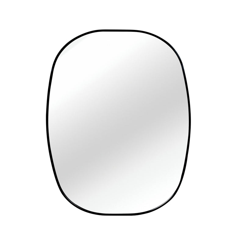 Aluminum Oval Framed Bathroom Vanity Mirror (756118) - Black