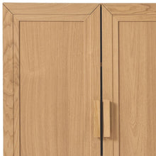 Load image into Gallery viewer, Wood Corner Accent Cabinet With Two Doors (Set of 2) - Natural
