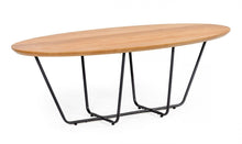 Load image into Gallery viewer, Industrial Small Powder Metal Coffee Table - Oak And Black
