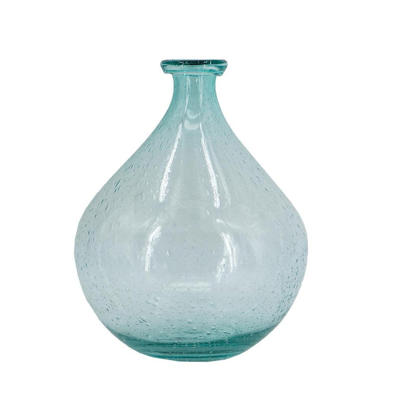 Bubble Round Table Vase - Aqua