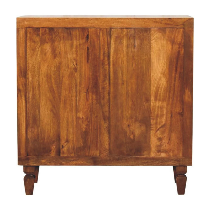 Round Accent Cabinet With Single Door (738391) - Brown