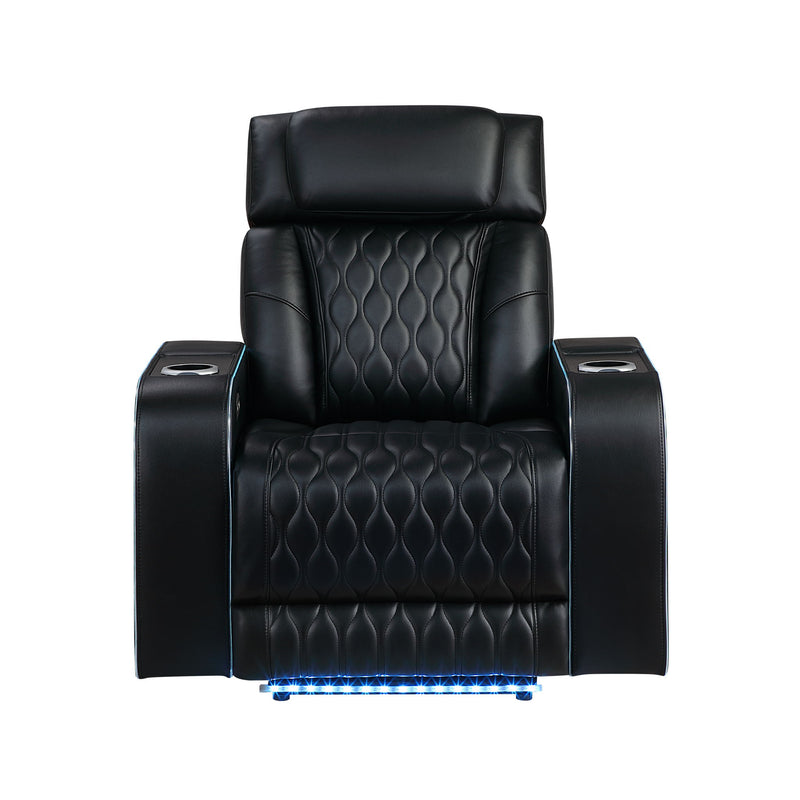 Electra - Power Recliner With Power Headrest, Massage, LED Lighting And USB Control
