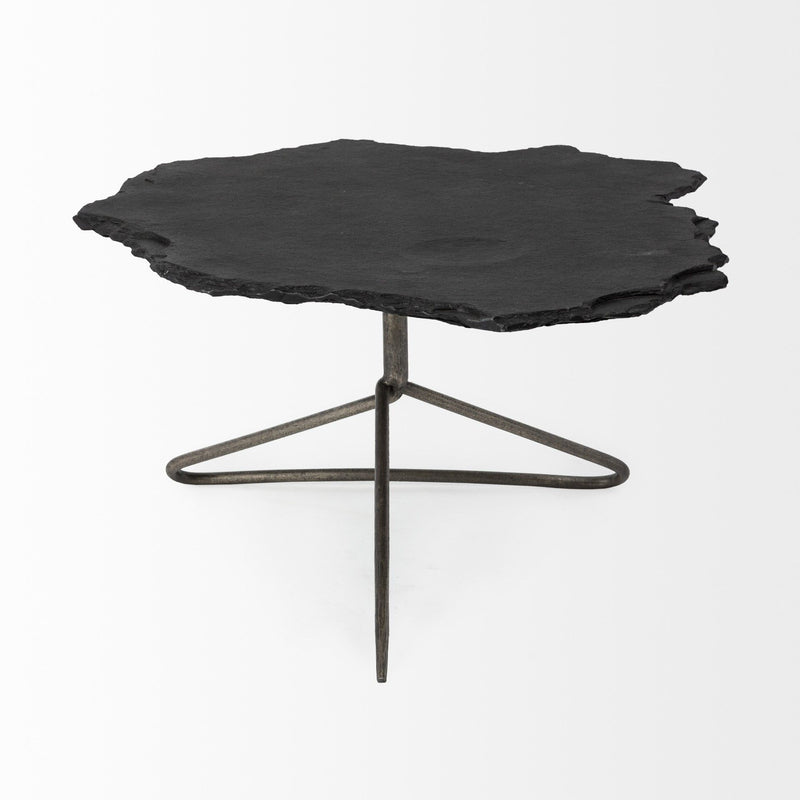 Metal Round Coffee Table - Black