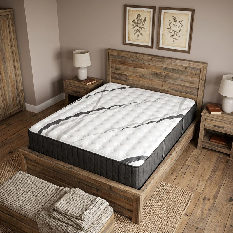 Graphite And Titanium Infused Gel Memory Foam Medium Hybrid Mattress - Split California King