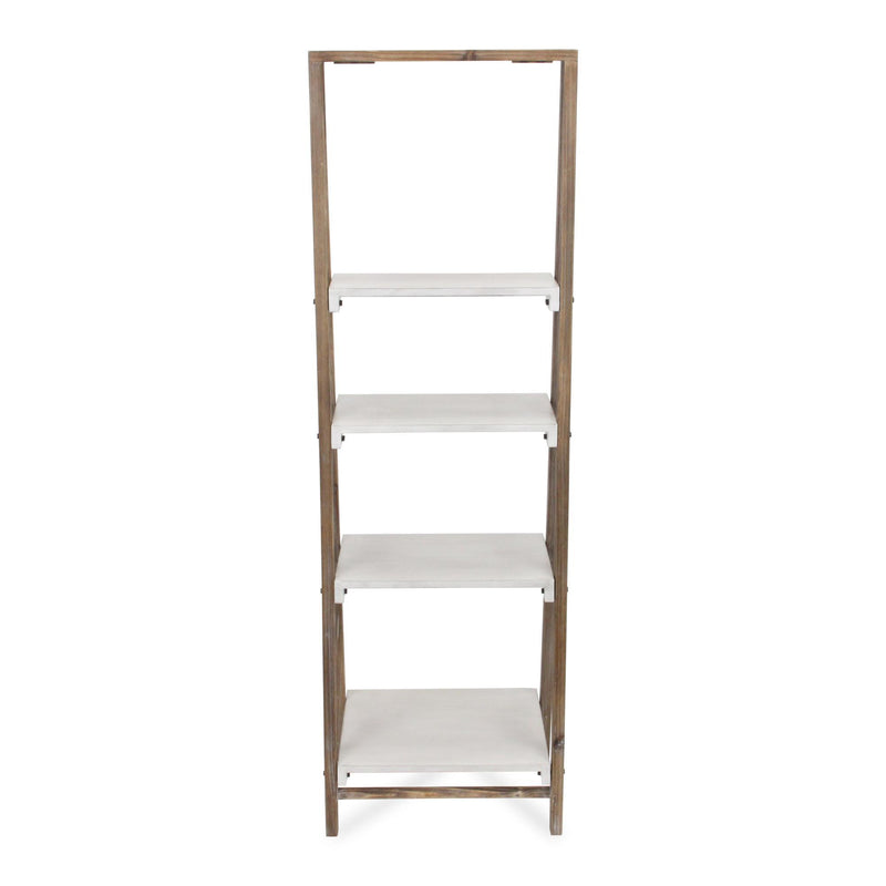 Four Tier Step Bookcase (738641) - White