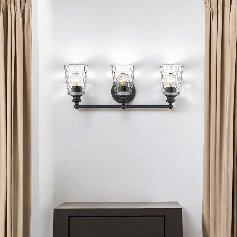 Mae 3-Light Vanity - Matte Black