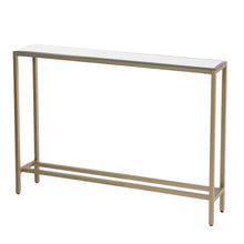 Load image into Gallery viewer, 36" Mirrored Glass Console Table - Silver / Gold
