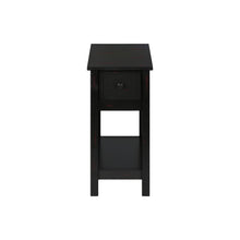 Load image into Gallery viewer, Accent End Table, 2 Tier, Narrow, Lamp, Storage Drawer, Charming Design
