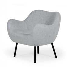 Load image into Gallery viewer, Modern Linen Fabric Chunky Wingback Chair - Gray
