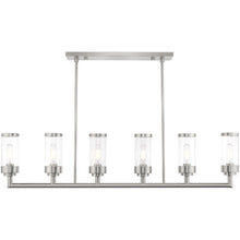 Load image into Gallery viewer, 21'' Six-Light Dimmable Chandelier With Shades - Nickel
