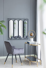 Load image into Gallery viewer, Large 4 Oval Wall Mirror With Square Frame, Home Decor For Living Room, Bedroom, Entryway, Office - Black
