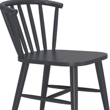 Load image into Gallery viewer, Aluminum Slat Back Dining Side Chair - Black
