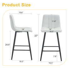 Load image into Gallery viewer, Bar Chair Set Comfortable With Metal Legs And Ergonomic Design
