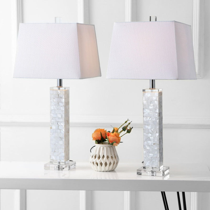 Novelty Table Lamps LED With Shades (Set of 2) - White