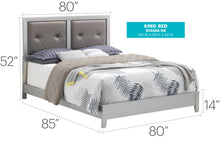 Load image into Gallery viewer, Padded Headboard Bed
