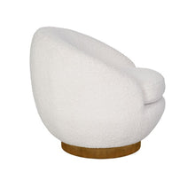 Load image into Gallery viewer, Shearling - Swivel Chair With Base Construction - Cream
