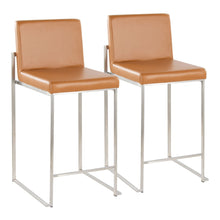 Load image into Gallery viewer, Fuji - Contemporary High Back Barstool (Set of 2)
