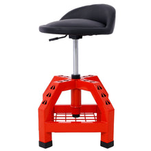 Load image into Gallery viewer, Pneumatic 360 Degree Swivel Stool, Mechanics Rolling Creeper Seat, Heavy Duty Rolling Mechanics Stool, Shop Stool With Casters

