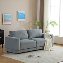 Load image into Gallery viewer, Modern Square Arm Sofa With Soft Fabric Upholstery, Deep Cushions
