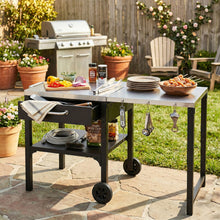 Load image into Gallery viewer, Foldable Outdoor Kitchen Cart With Storage For Patio
