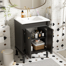 Load image into Gallery viewer, Bathroom Vanity With Top Sink, 2 Tier Storage Cabinet
