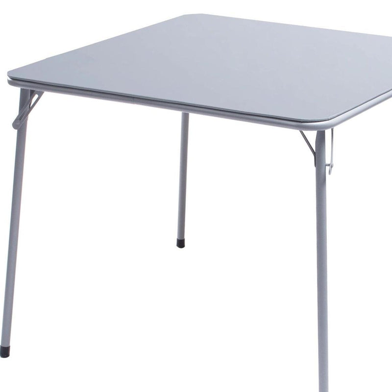 Wood Heavy Duty Plastic And Iron Square Dining Table - Gray