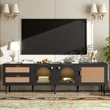 Load image into Gallery viewer, TV Stand With App-Controlled LED Lights, 2 Drawers &amp; Door Storage
