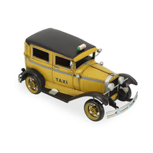 Load image into Gallery viewer, Hand Painted 1931 Taxi Model Car - Yellow / Black
