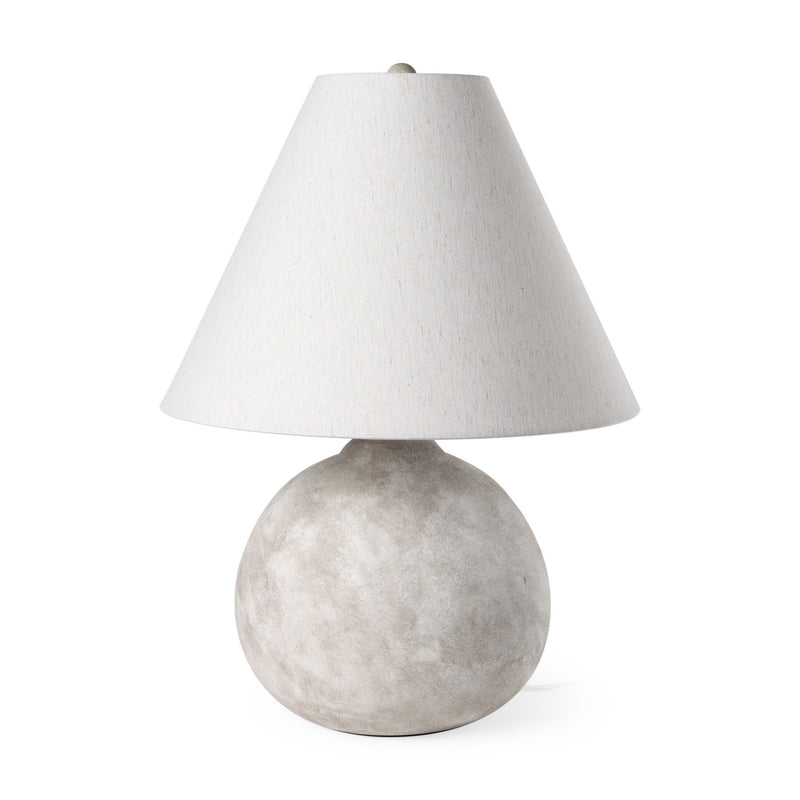Novelty Table Lamp With Bell Shade - Tan