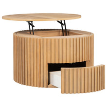Load image into Gallery viewer, Round Lift Top Coffee Table With Hidden Storage For Living Room
