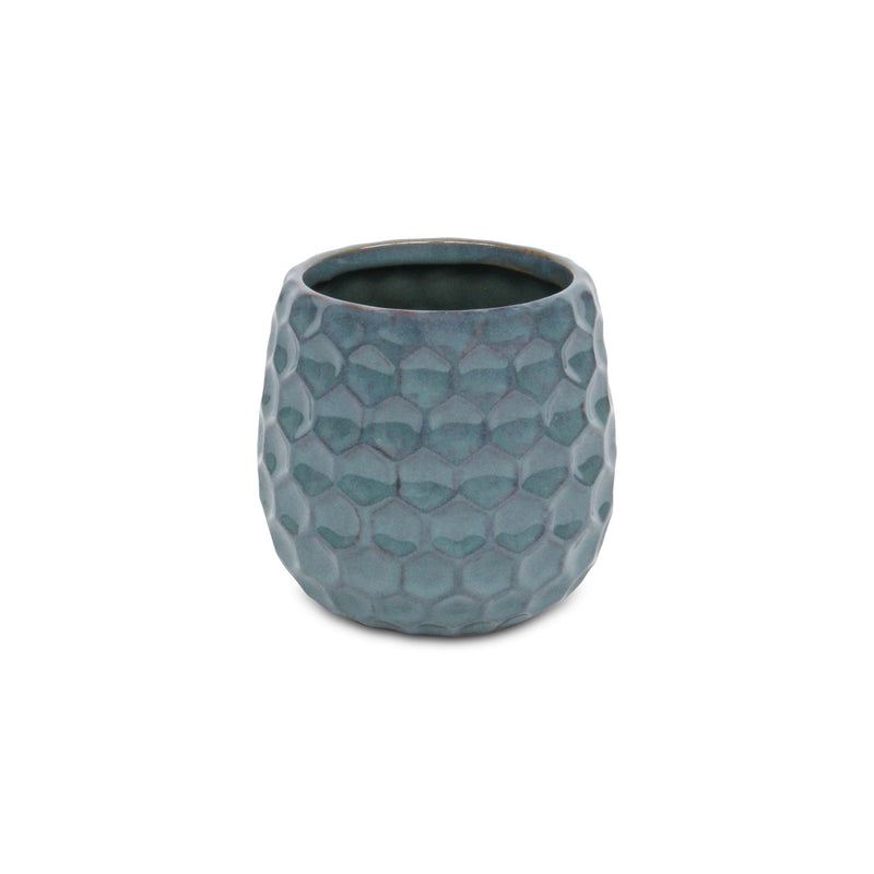 Round Pot Planter (487396) - Blue