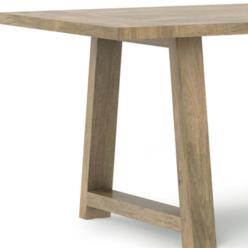 Solid Wood Dining Table - Gray