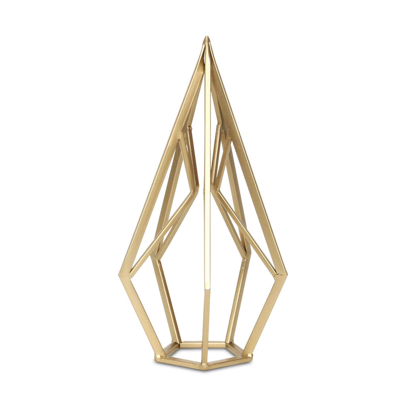 Open Geometric Tabletop Sculpture (635383) - Gold
