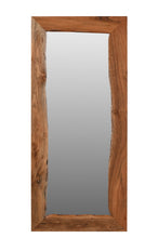 Load image into Gallery viewer, 32" Live Edge Solid Full Length Hanging Mirror - Brown
