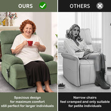 Load image into Gallery viewer, Oversized Power Lift Recliner Chai With Remote Control, Side Pocket, Spacious Seat
