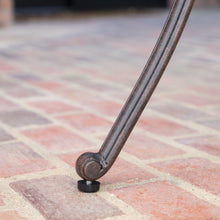 Load image into Gallery viewer, Traditional Style Cast Aluminum Bar Table With Lattice Design And Umbrella Holder - Bronze
