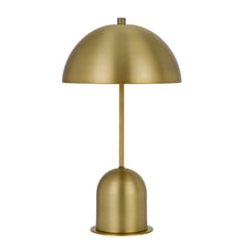 Load image into Gallery viewer, Metal Desk Table Lamp With Antiqued Brass Dome Shade - Antiqued Brass

