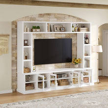 Load image into Gallery viewer, All-In-One Entertainment Center With Bookshelves &amp; Tempered Glass Doors, TV Console Unit For Living Room
