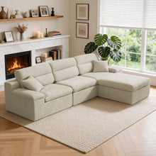 Load image into Gallery viewer, Corner Chaise Sofa With High Backrest
