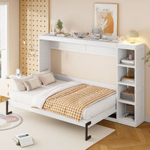 Load image into Gallery viewer, Murphy Bed With Bookshelf And Storage
