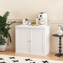 Load image into Gallery viewer, Kitchen Storage Cabinet With Double Doors, Adjustable Shelves, Sideboard Buffet For Dining Room - White

