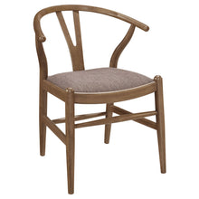 Load image into Gallery viewer, Guinea - 5 Piece Dining Set With Round Table And Upholstered Chairs - Walnut
