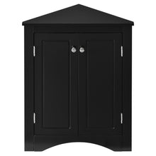 Load image into Gallery viewer, Triangle Bathroom Storage Cabinet With Adjustable Shelves, Freestanding Floor Cabinet For Home Kitchen
