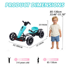 Load image into Gallery viewer, Electric Kids Pedal Go Kart With Adjustable Seat, Foldable Design
