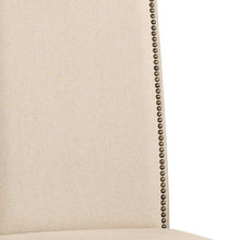 Load image into Gallery viewer, Upholstered In Linen Dining Parsons Chair - Cream
