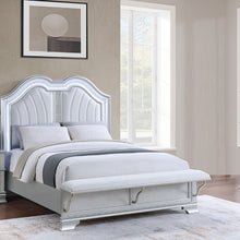 Load image into Gallery viewer, Elegant Bed With Built In Footboard Bench, USB
