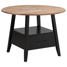 Load image into Gallery viewer, Arunda Yukon - Round Counter Height Dining Table With Pedestal Base And Built In Drawer - Oak
