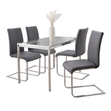 Load image into Gallery viewer, Fuji Foster - Contemporary Dining Set l, Glass 5 Piece

