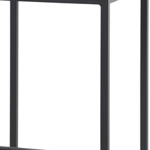 Load image into Gallery viewer, Fabric And Iron Backless Bar Height Bar Chair - Gray / Black
