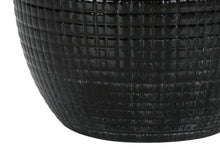 Load image into Gallery viewer, Ceramic Urn Table Lamp With Ivory Drum Shade - Black
